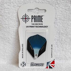 Sealed Set of 3 Harrows Blue Tornado Prime 100 Micron Dart Flights BNIP!!